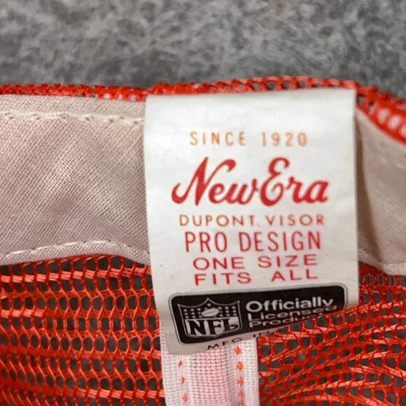 Vintage Miami Dolphins Mens Hat Snapback Orange Trucker New Era Football NFL Cap - Picture 6 of 6